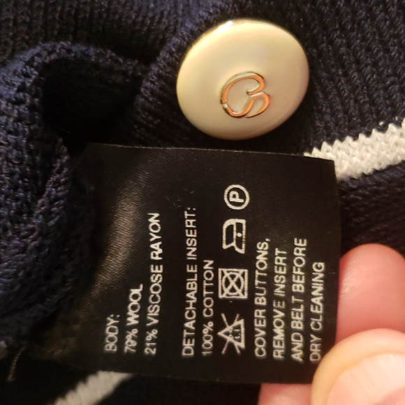 St. John Navy Blue Sailor Dress - Size 12 - Picture 6 of 7